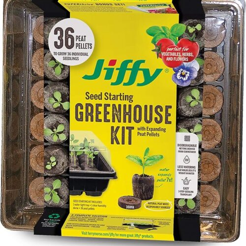 Jiffy 32-Cell Greenhouse Seed Starting Kit